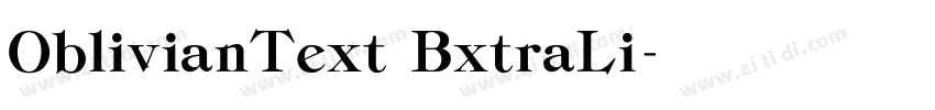 OblivianText BxtraLi字体转换